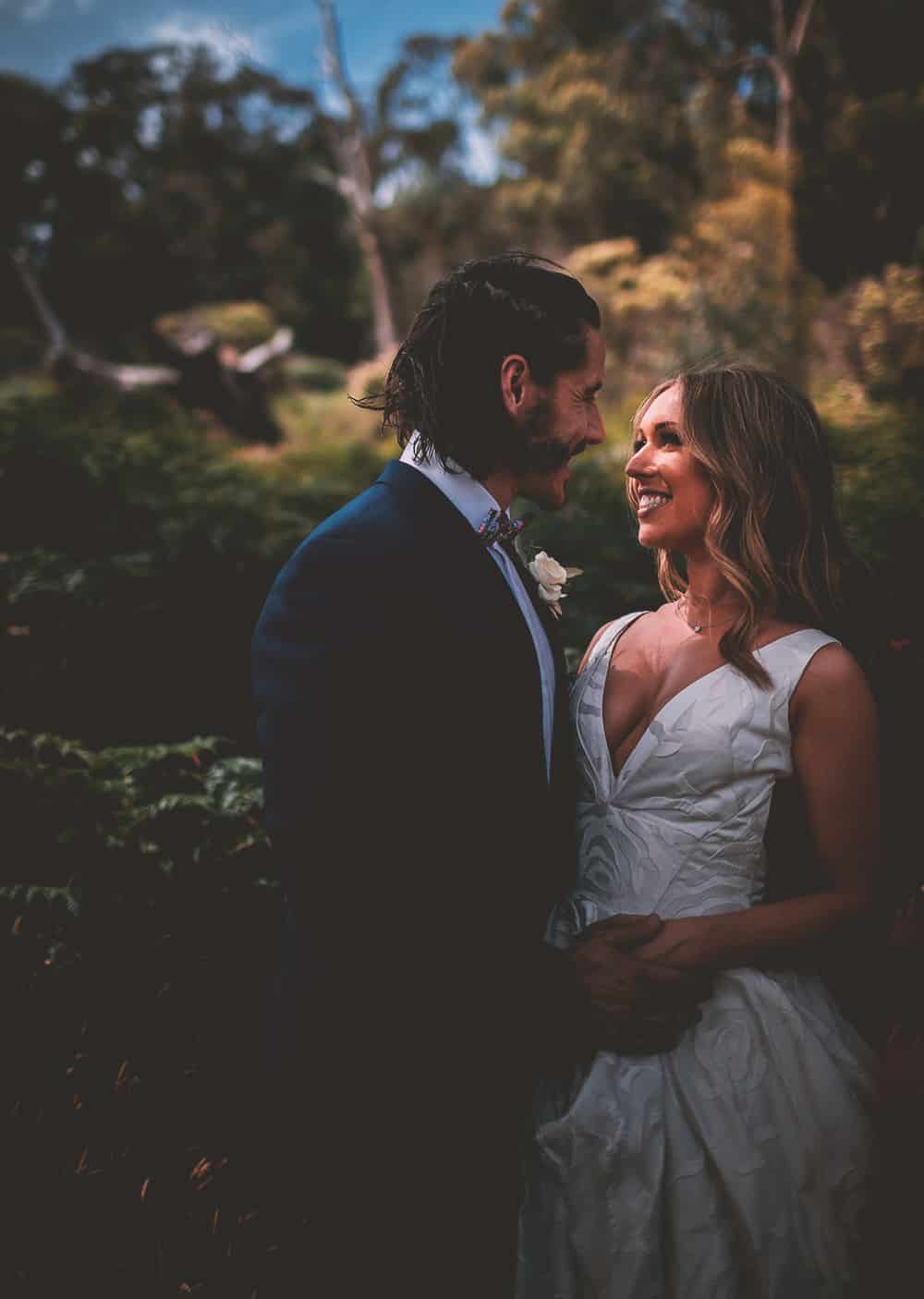 Dappled Light of Wedding Bride & Groom, Mansfield Victoria